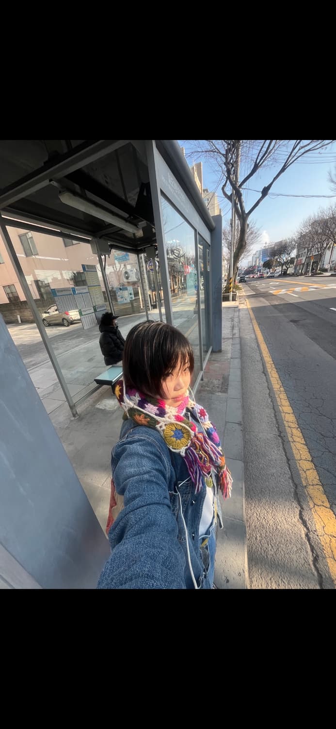 빈티지 크로셰 뜨개 머플러 상품이미지4