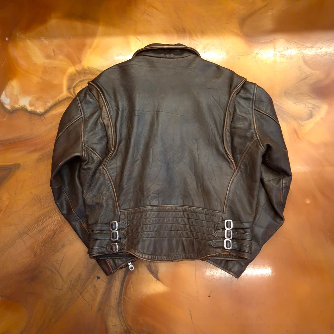 할리데이비슨 브라운 가죽자켓 상품이미지2