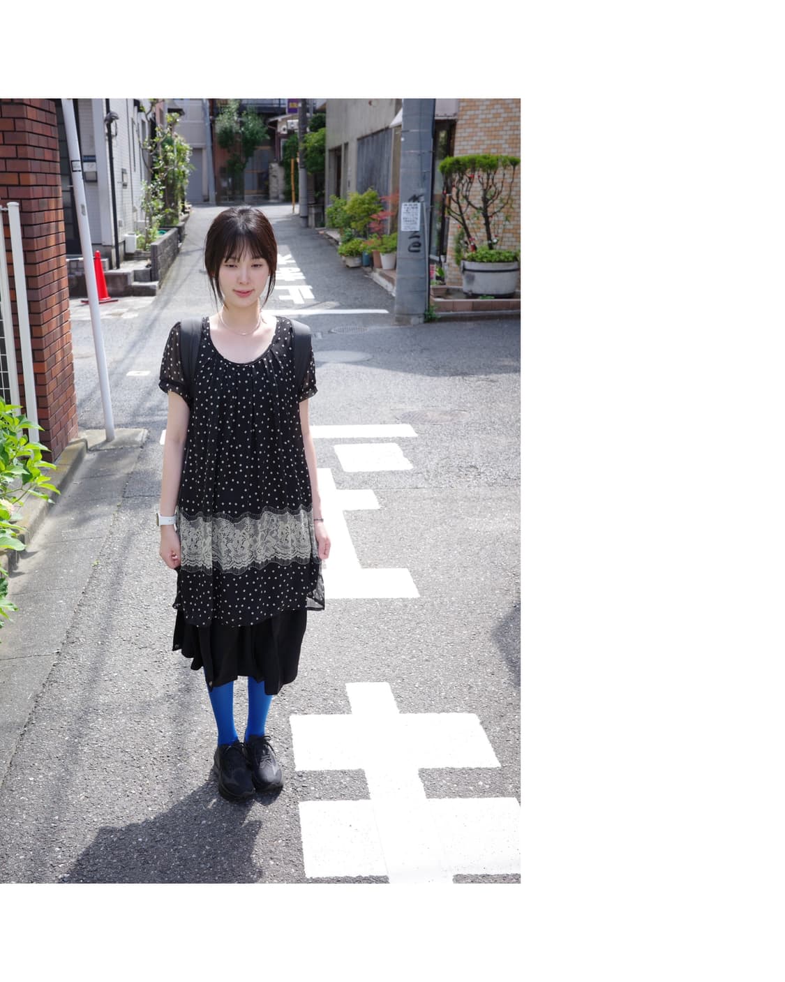 Dot mixed one-piece 상품이미지1