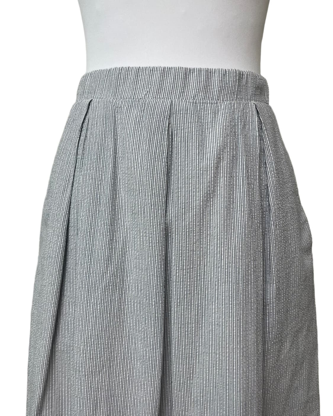 Blue midi stripe skirt 상품이미지3