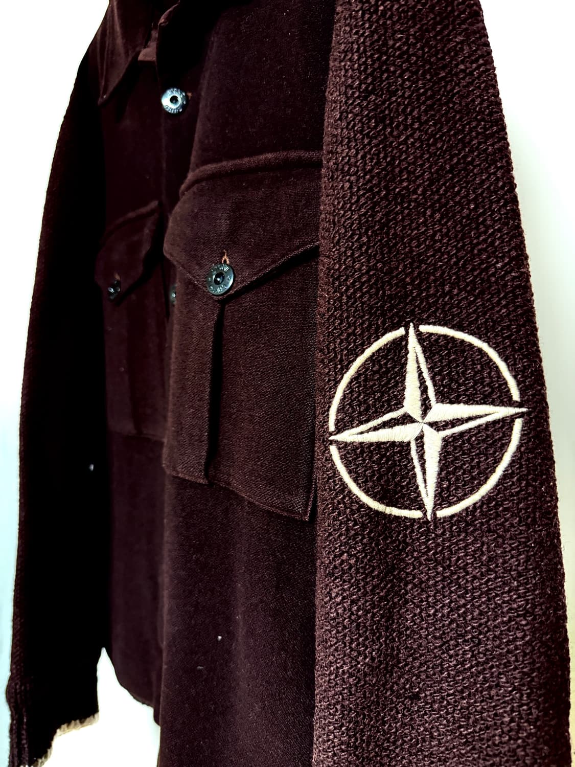 스톤아일랜드 03s 90s 시그니처 로고 니팅 트러커자켓 상품이미지3