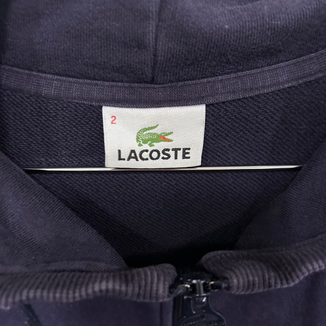 라코스테 빅 크로커다일 와펜 후드집업 상품이미지3