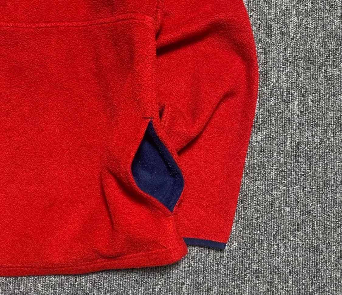 L.L Bean 엘엘빈 풀오버 플리스 레드네이비 M 상품이미지3