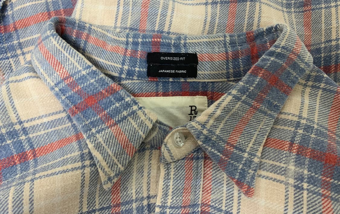 [S] R13 알써틴 체크 셔츠 아이유 상품이미지5