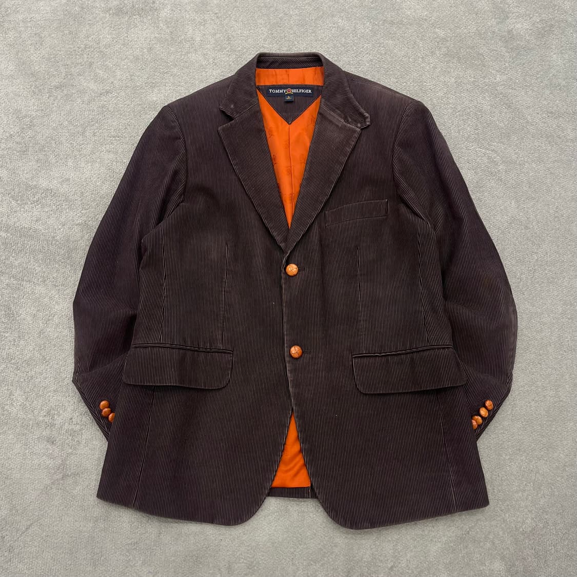 38R 타미힐피거 브라운 코듀로이 자켓 100 상품이미지1