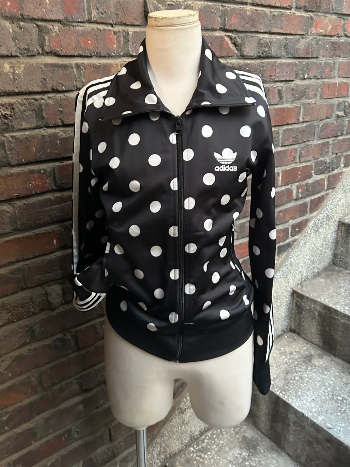 *rare* 아디다스 블랙 도트 땡땡이 파이어버드 져지 상품이미지4