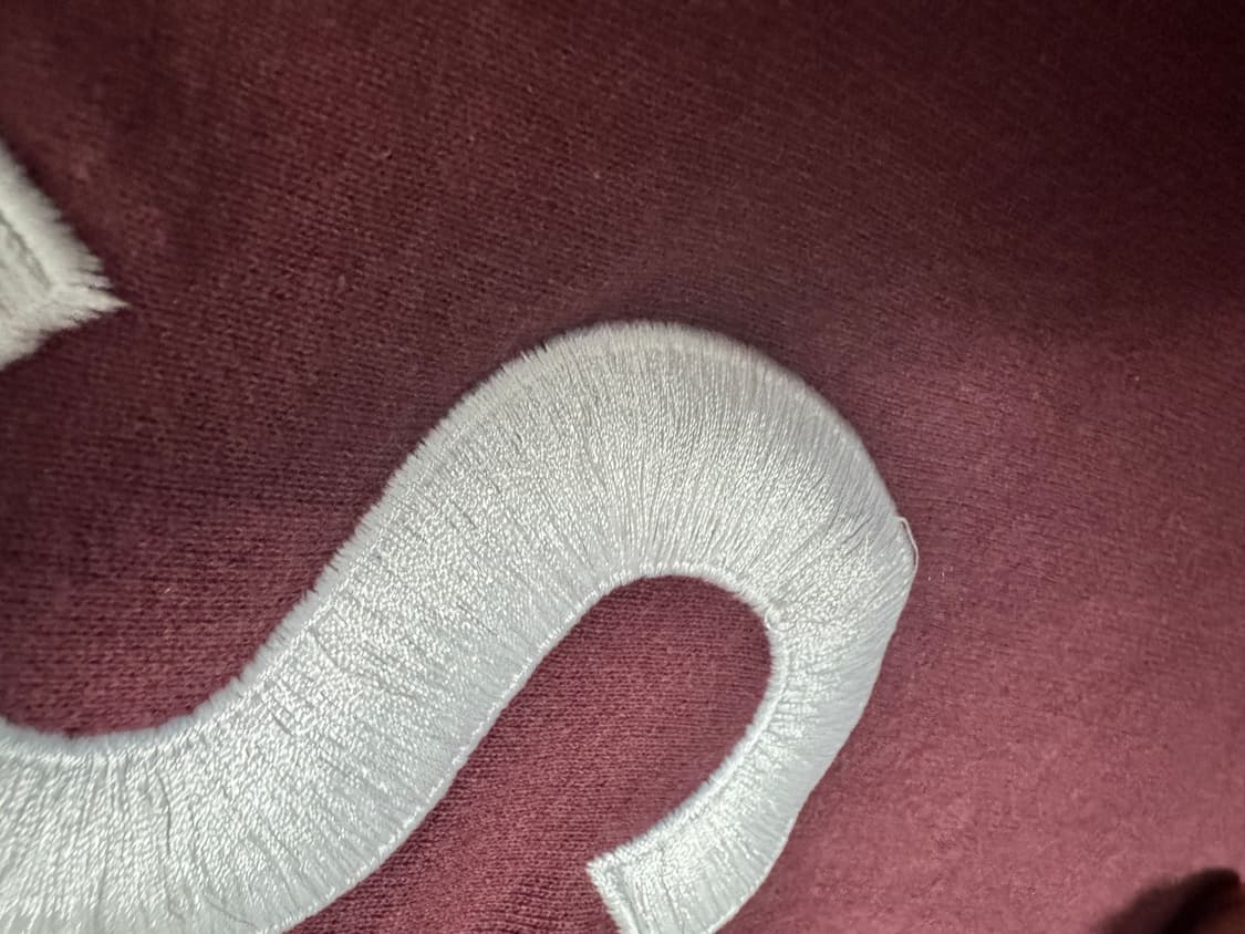 슈프림 s로고 후드집업 마룬 L 상품이미지3