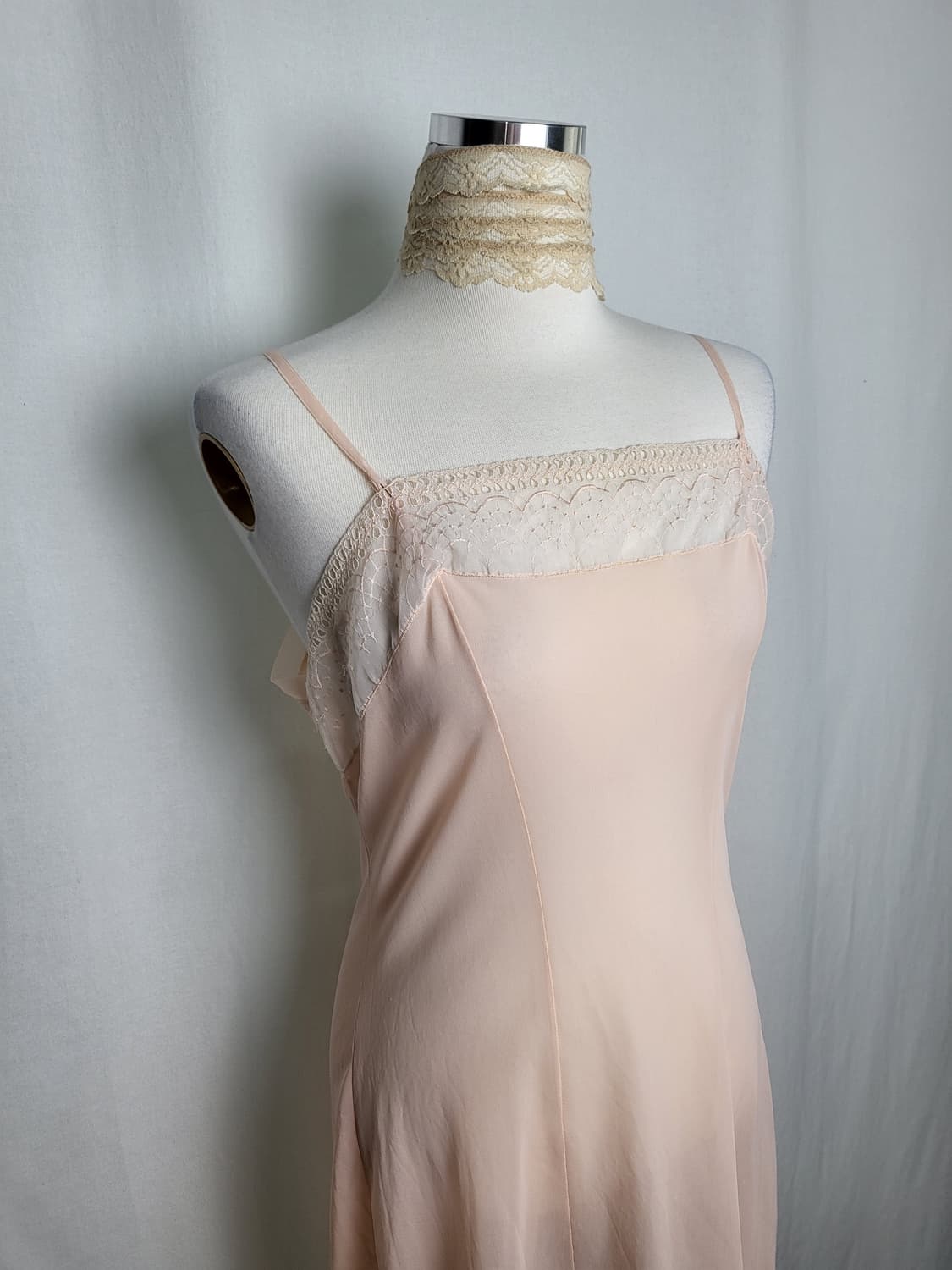 빈티지 피치 슬립 원피스 상품이미지1