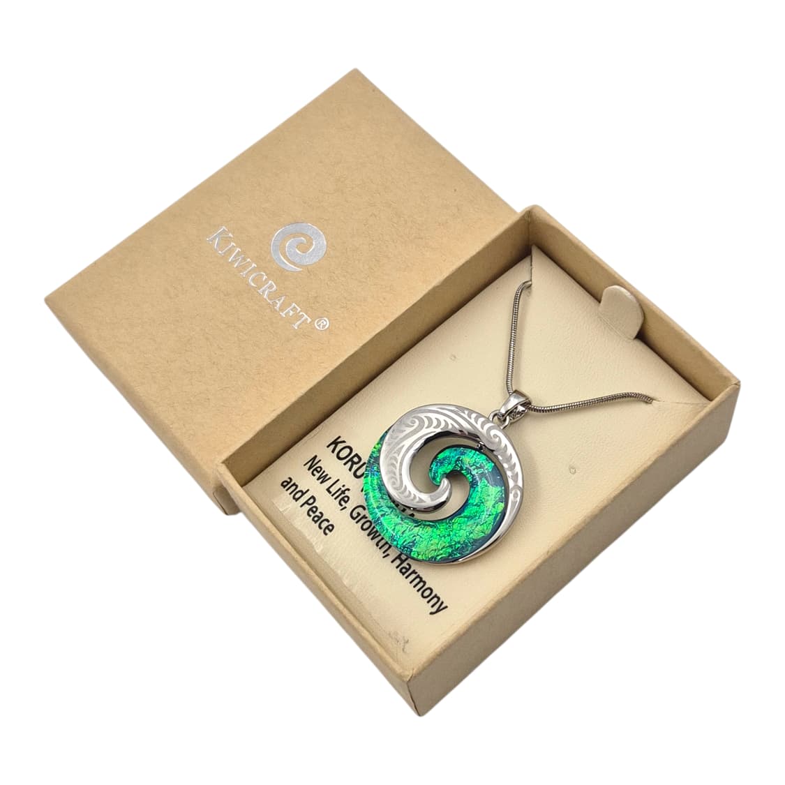 90s 뉴질랜드 파우아 자개 소용돌이 목걸이 상품이미지2