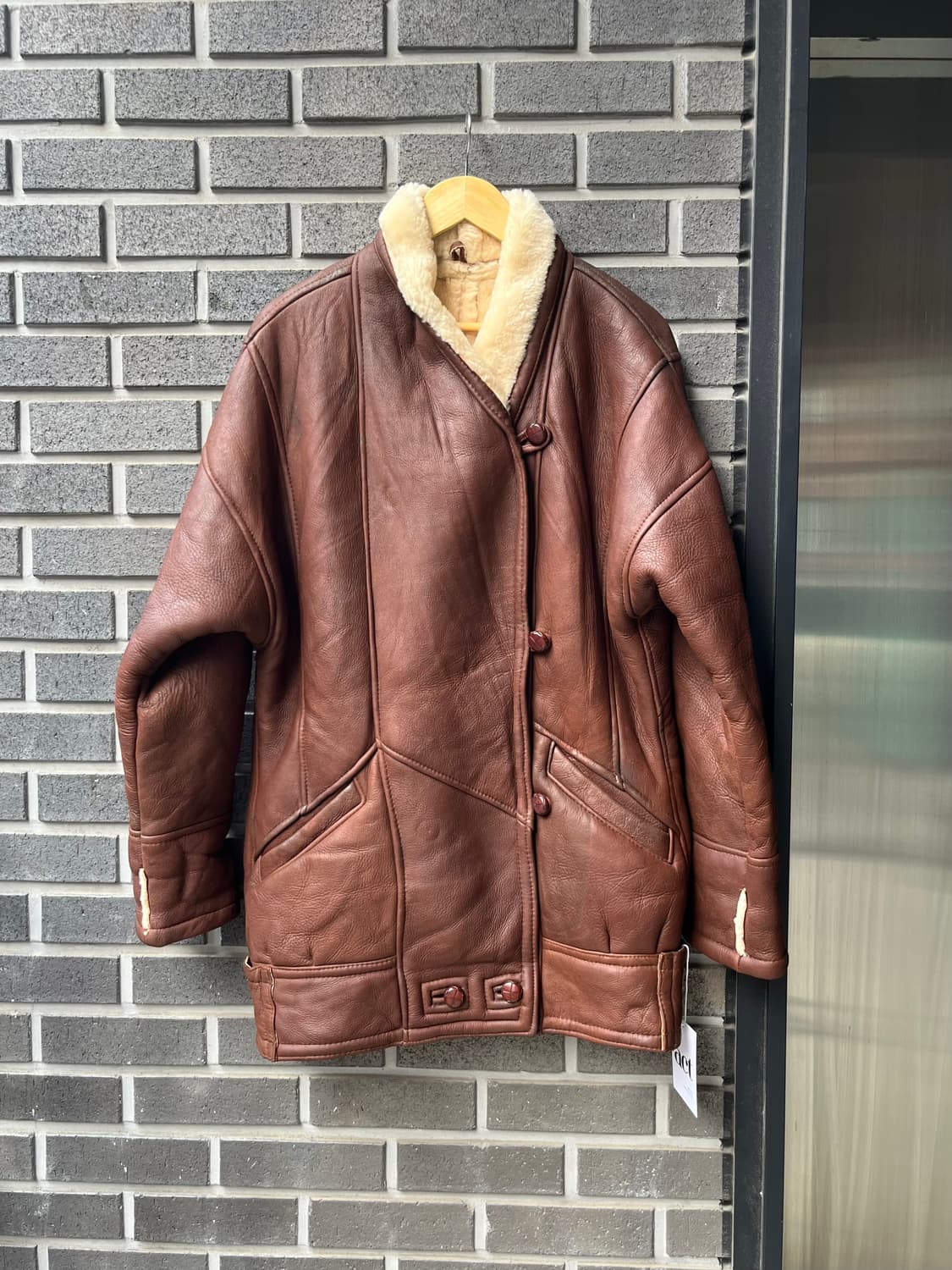90s lambskin 양가죽 시어링 자켓  상품이미지1