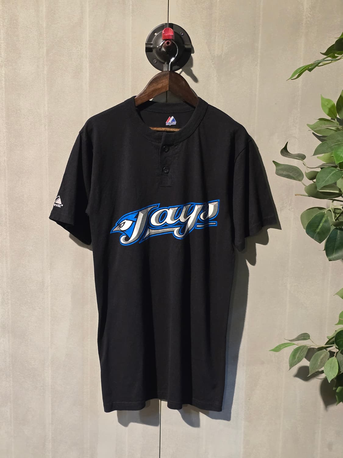 Majestic Jays 팀 빈티지 헨리넥 티셔츠 상품이미지1