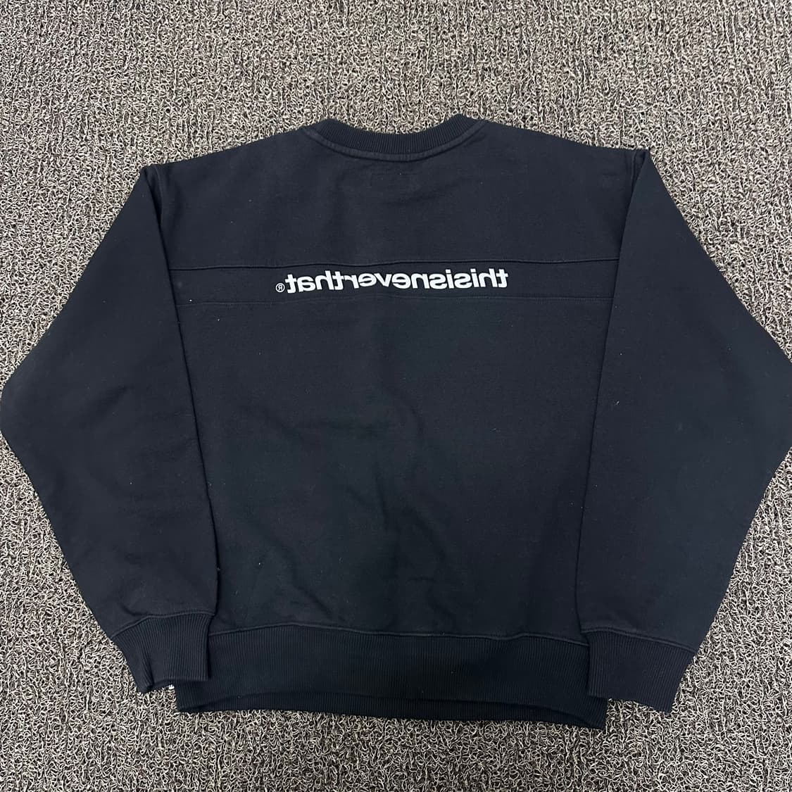 디스이즈네버댓 기모 맨투맨 블랙 S 상품이미지4