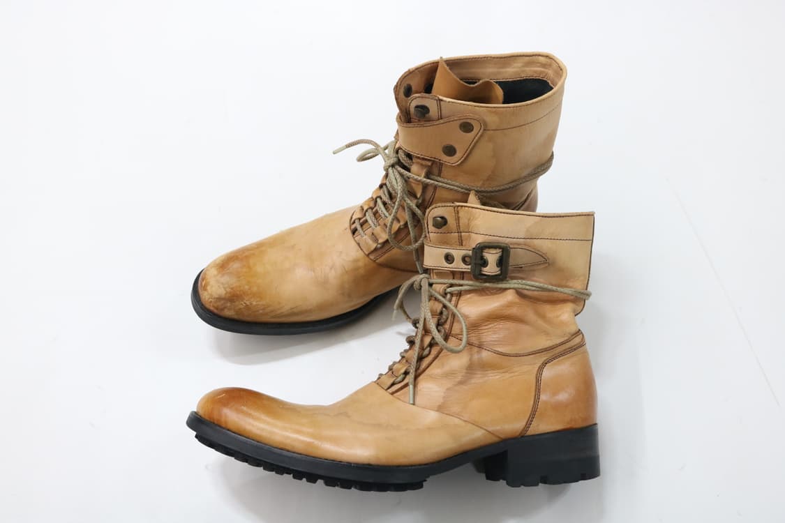 알프레도바니스터 빈티지 레더 레이스업 부츠 상품이미지6