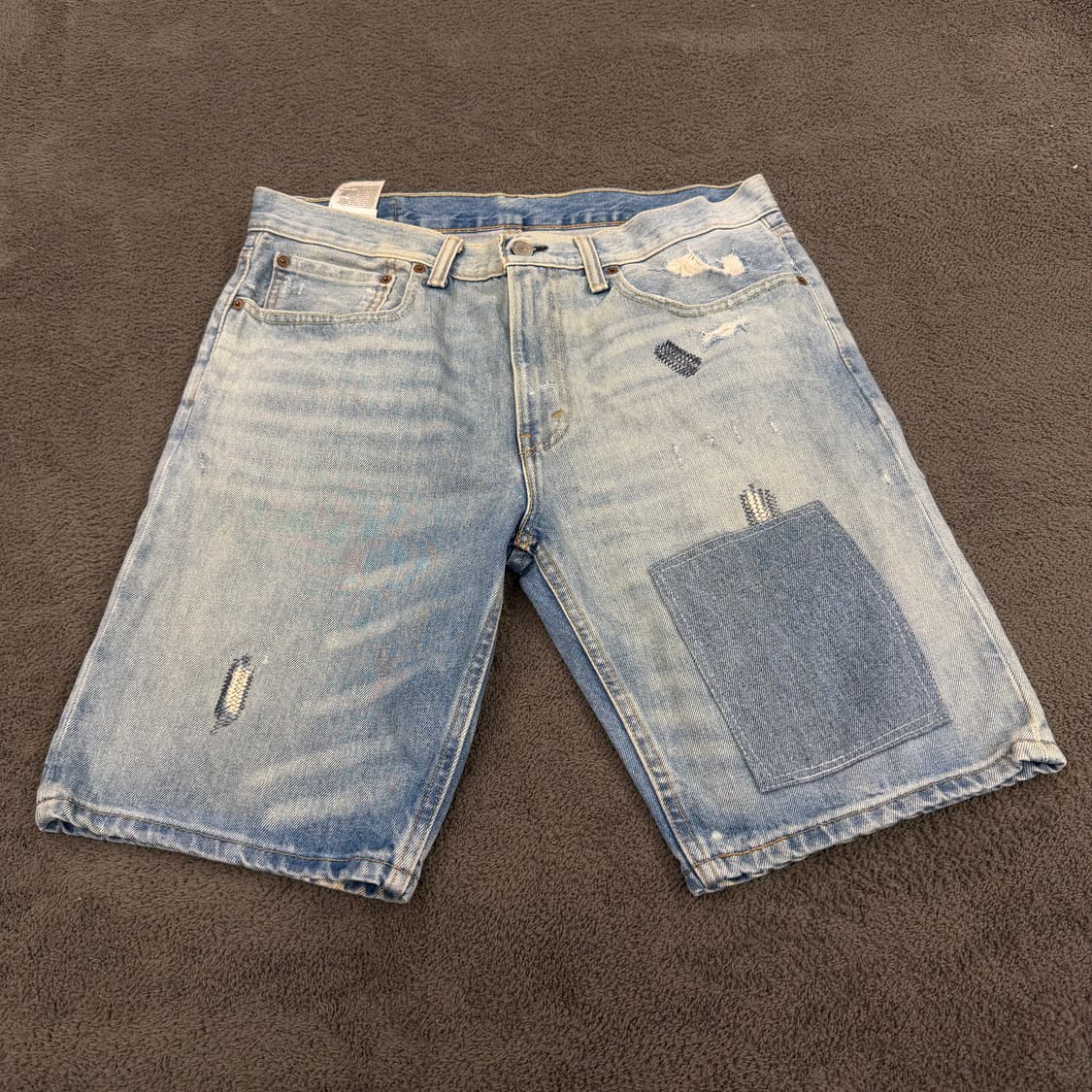 [ 정품/34 ] 리바이스 502 쇼츠 빈티지 하프 데님 팬츠 반바지 상품이미지2