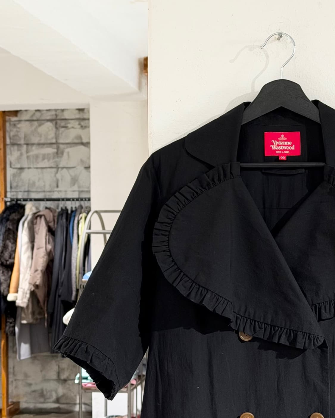 비비안웨스트우드 레드라벨 블랙 프릴 칼라 드레스 상품이미지2