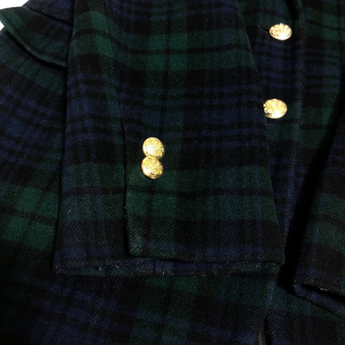 랄프로렌 타탄체크 울 캐시미어 블레이저 자켓 M 상품이미지6