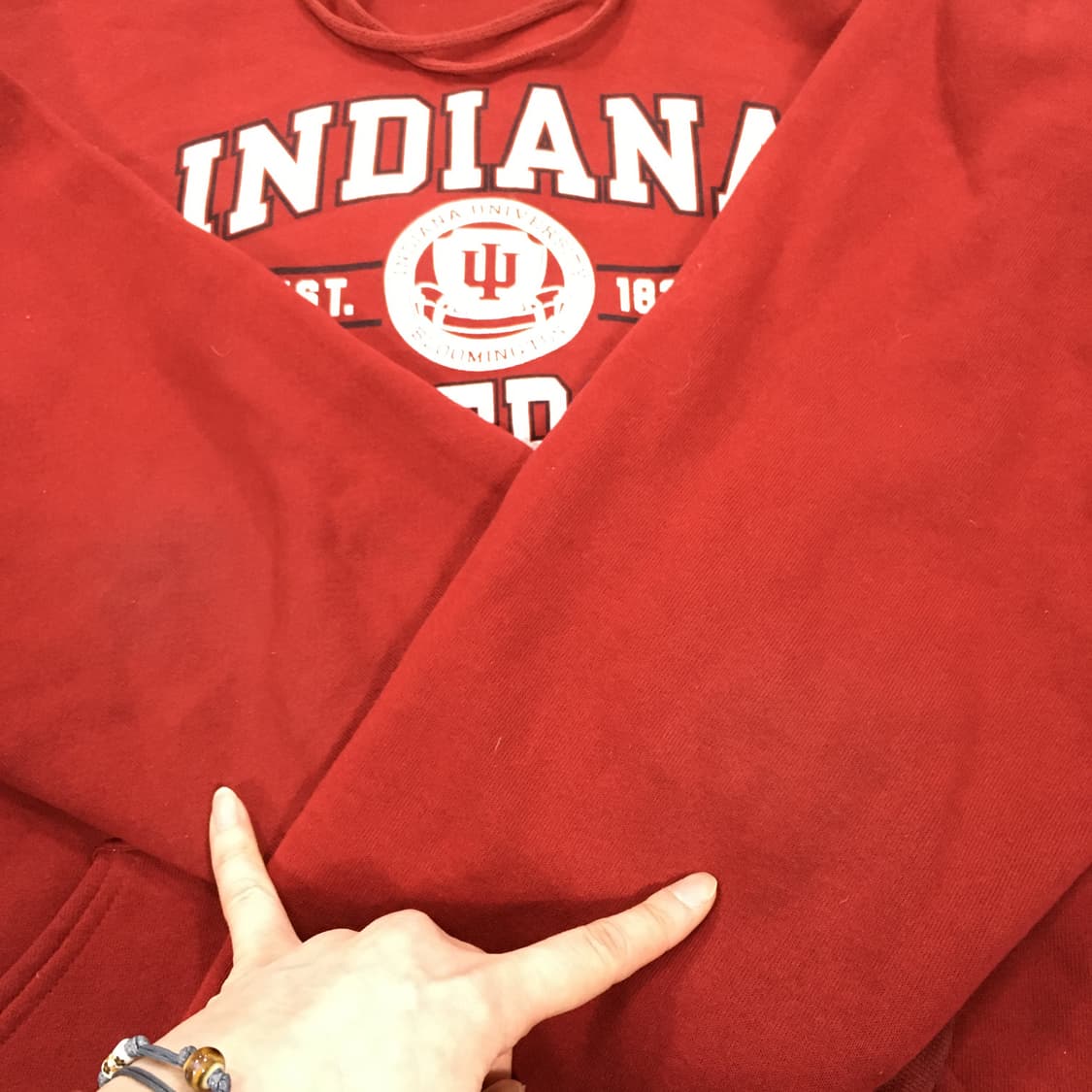 투티/A7 russell athletic indiana 후드티 레드L 상품이미지7