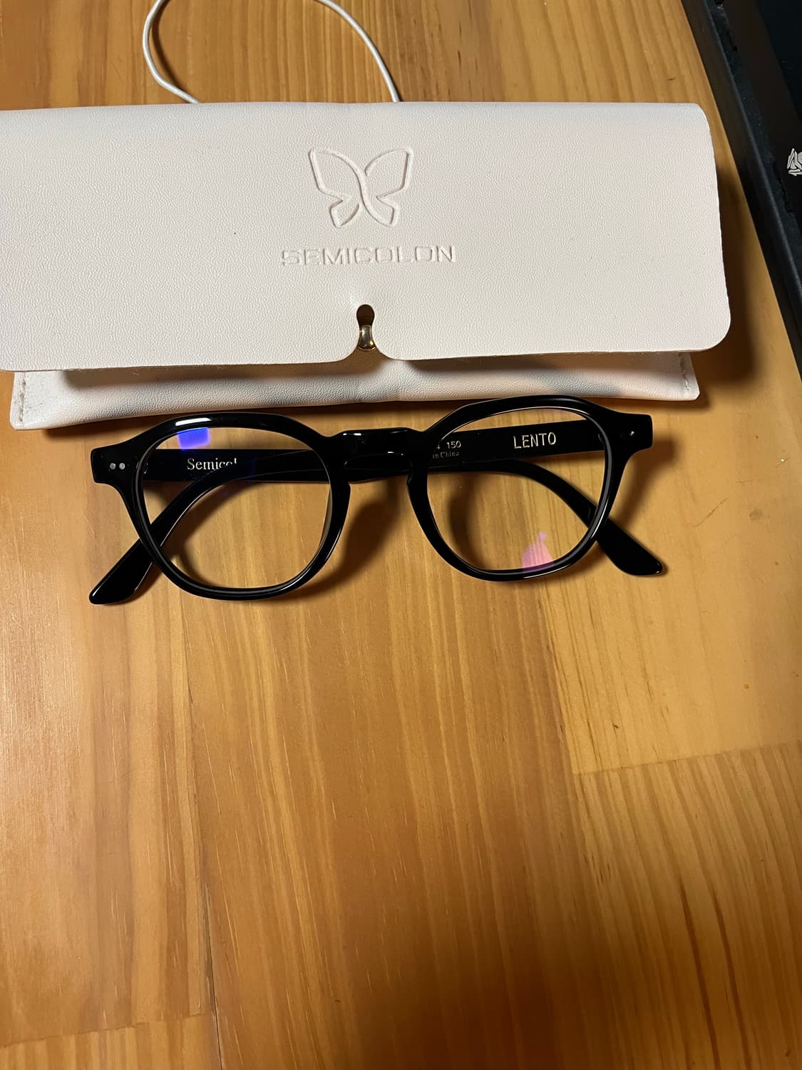Semicolon LENTO 블랙 안경 케이스포함 상품이미지2
