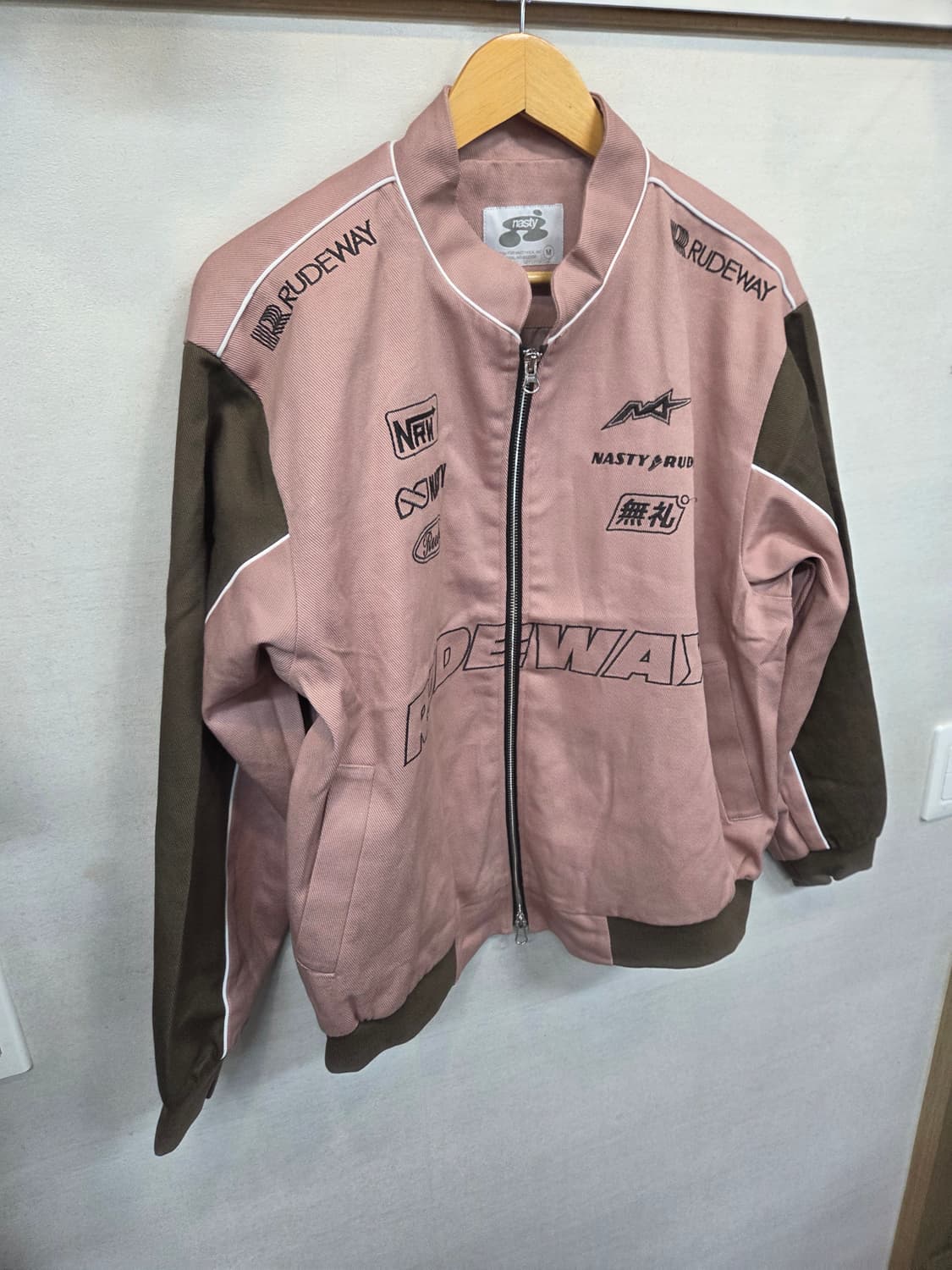 네스티킥 투웨이 요보 레이싱 자켓 인디핑크 m 상품이미지4