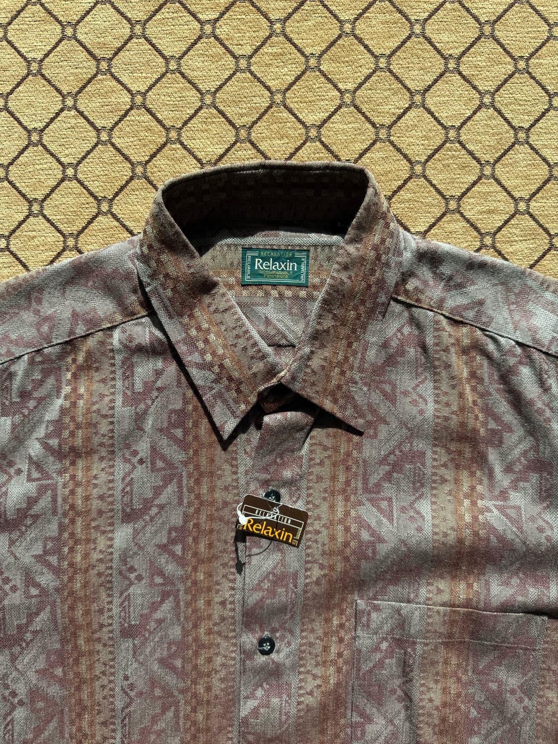 퍼플 패턴 셔츠 상품이미지1