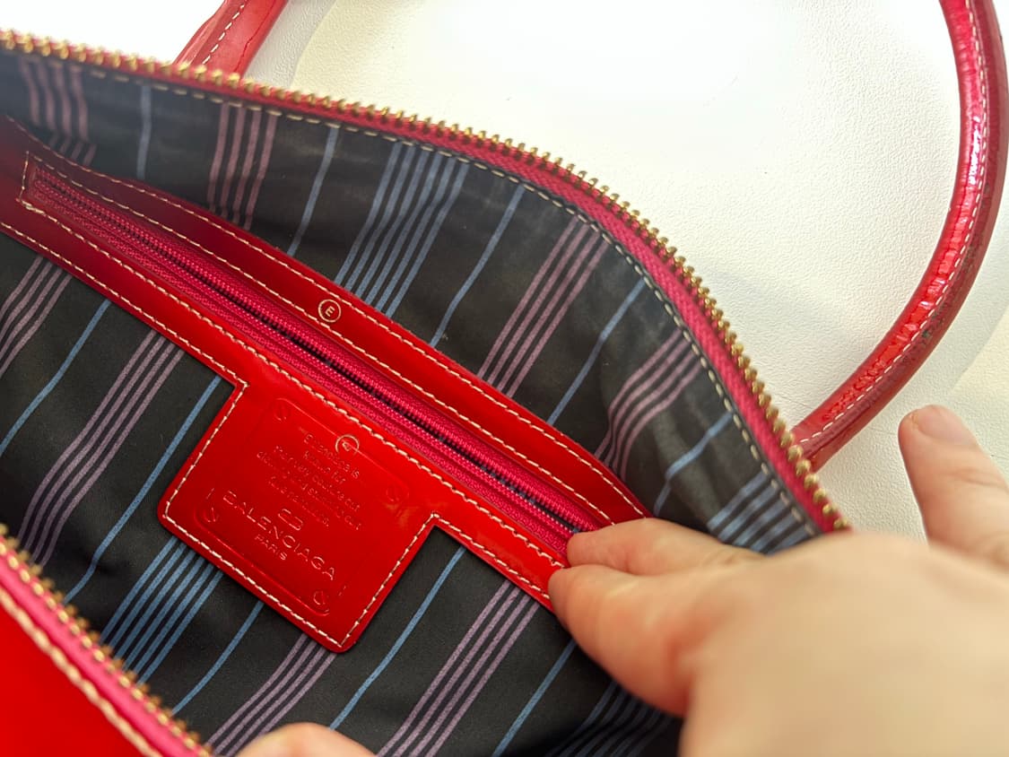 발렌시아가 레드 토트백 상품이미지5