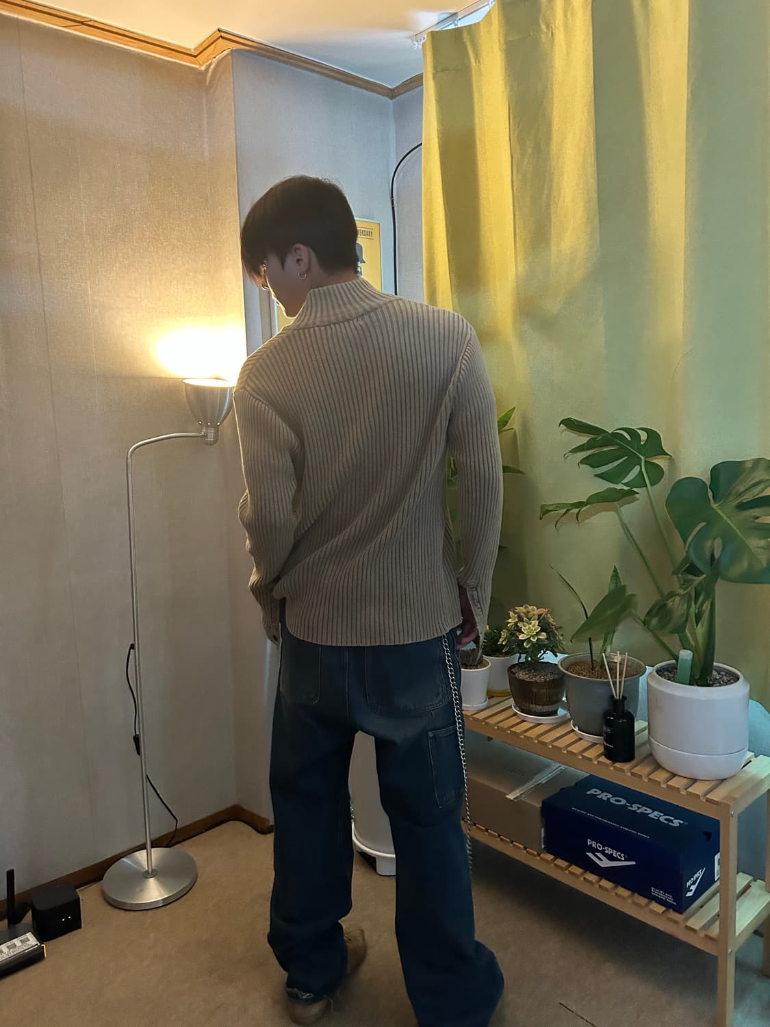 Beige Color Acrylic Cardigan 상품이미지4