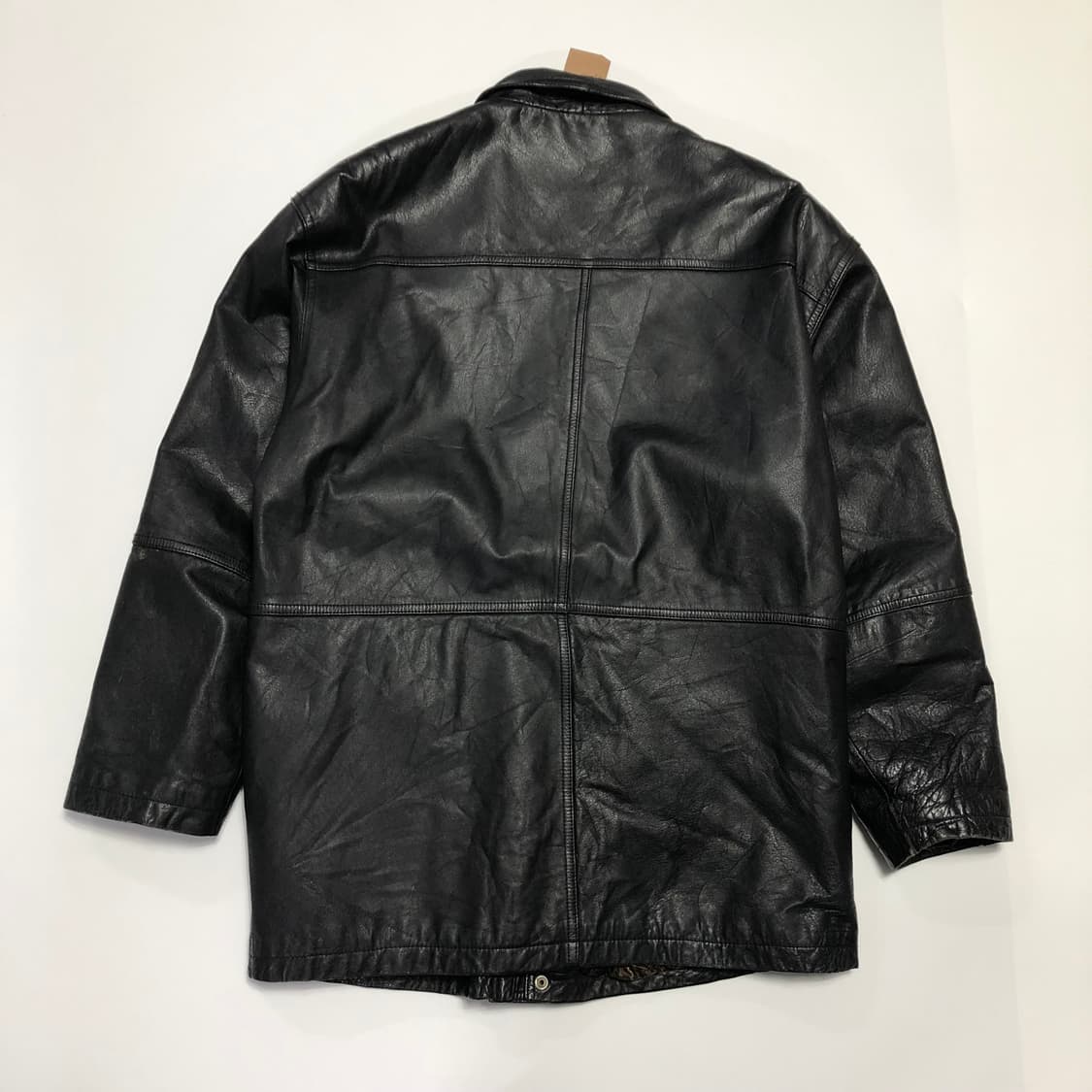 이태리 카우하이드 레더 코트  상품이미지3