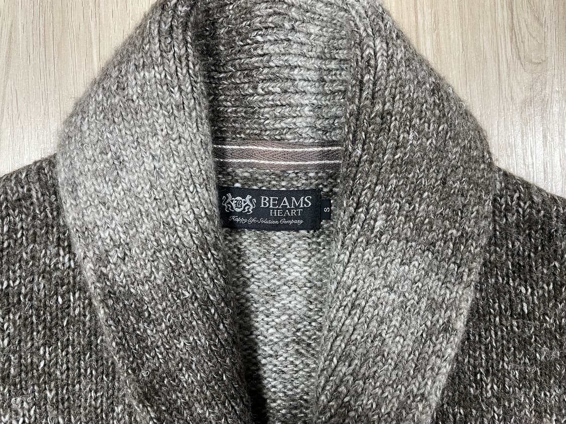 ~95) 빔즈 숄카라 레터맨 가디건 상품이미지3