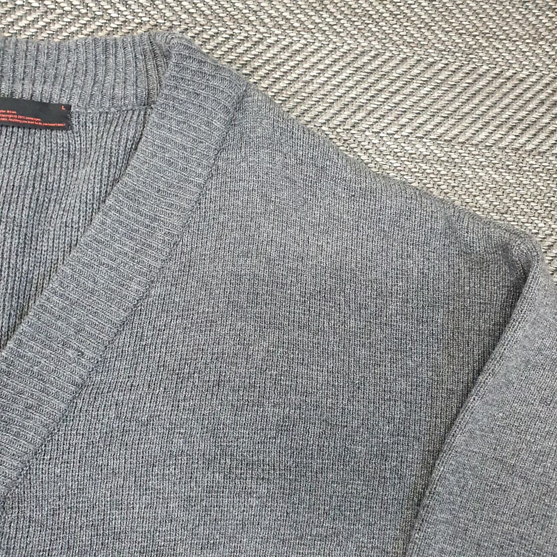 꼼빠뇨 오버핏 니트 가디건 남자120 상품이미지3