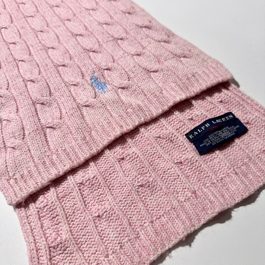 폴로 랄프로렌 케이블 니트 머플러 목도리 상품이미지3