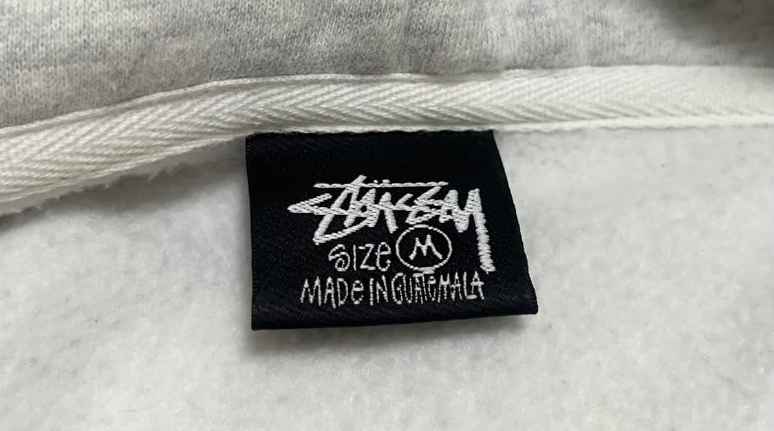 스투시 베이직 스투시 후드 집업 애쉬 헤더 Stussy Basic Stu 상품이미지2