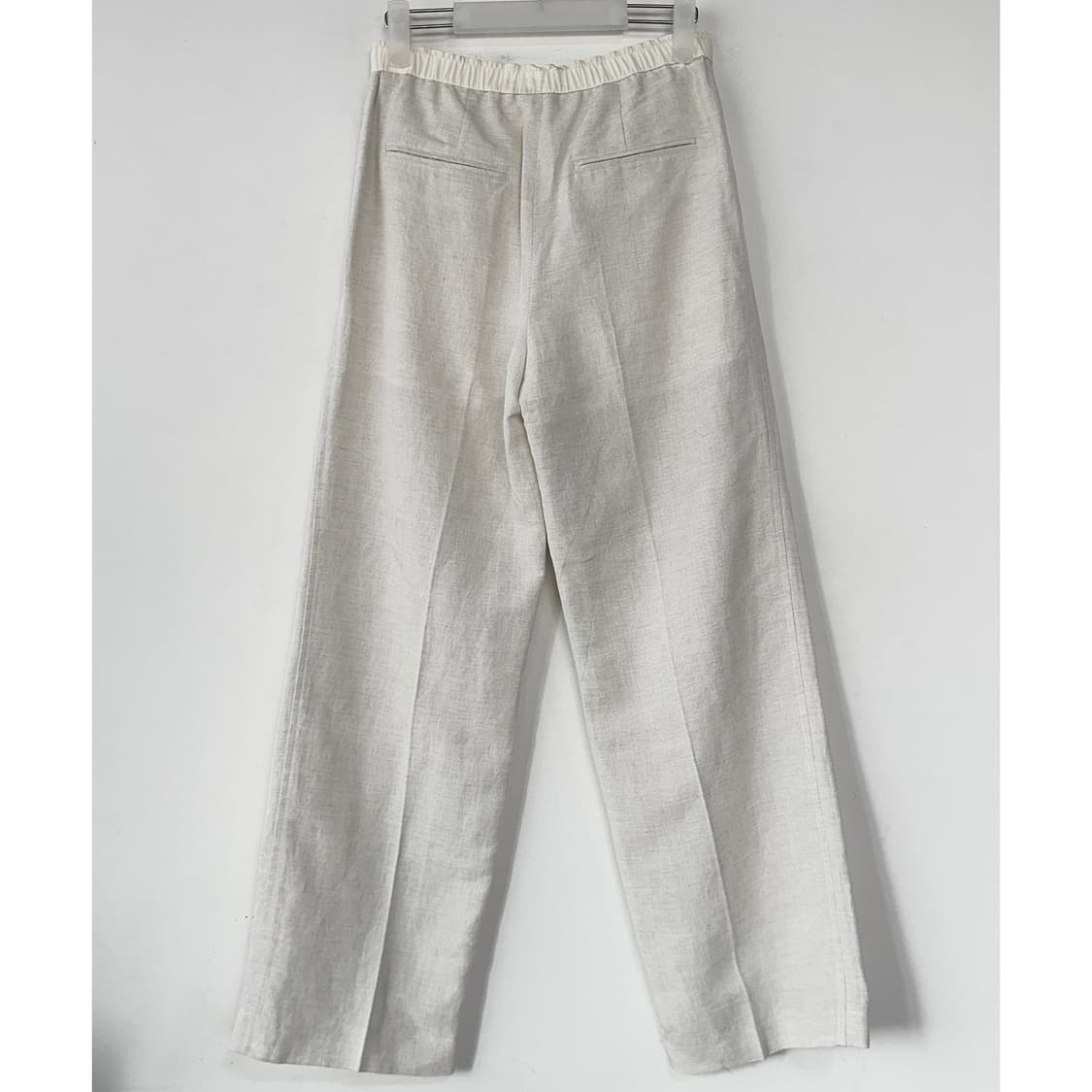 SJSJ 린넨 블렌드 백 밴딩 팬츠 [새상품] 상품이미지5