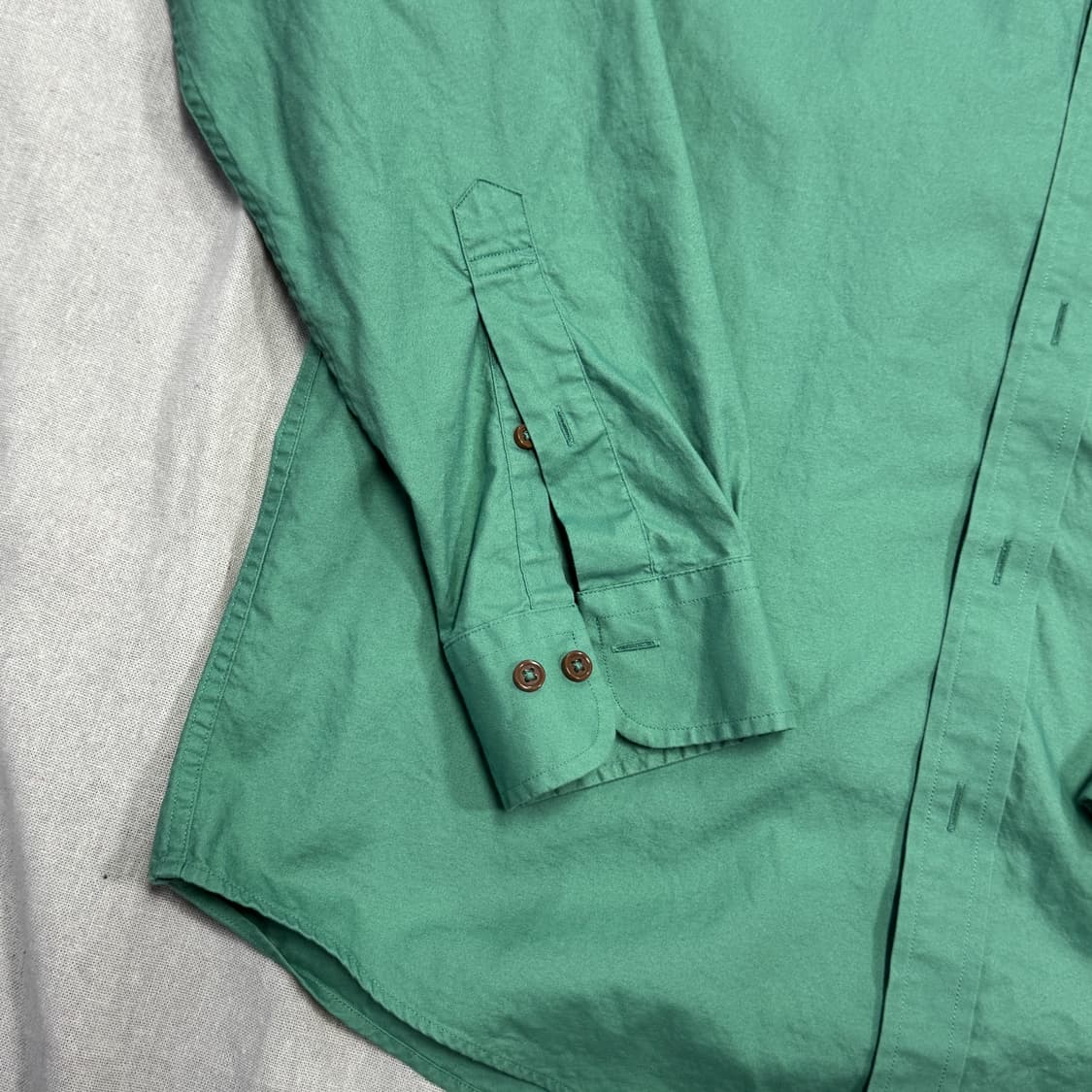 브룩스브라더스 빈티지 그린 포켓 셔츠 M 상품이미지3