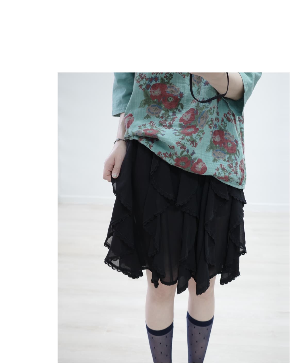 feather black skirt 상품이미지1