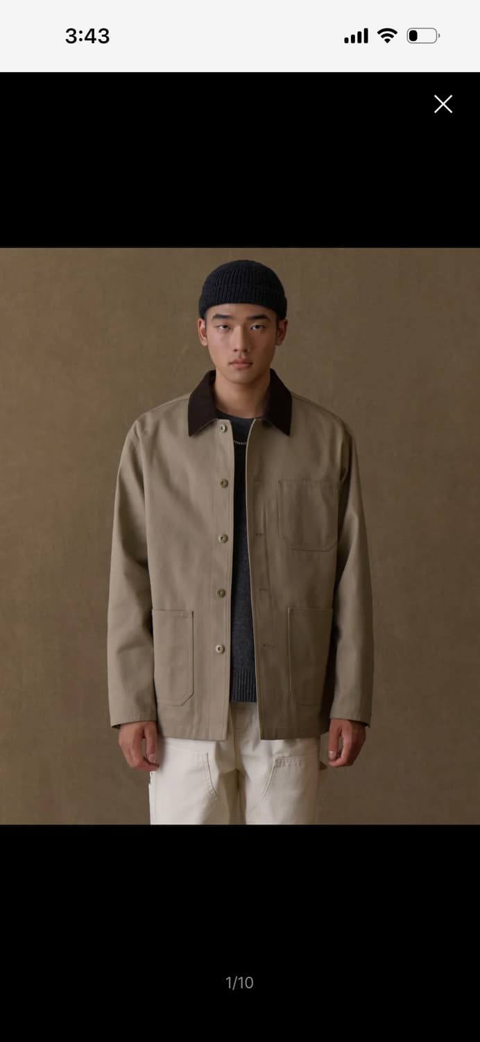 Cp 트윌 초어 자켓 베이지 상품이미지1