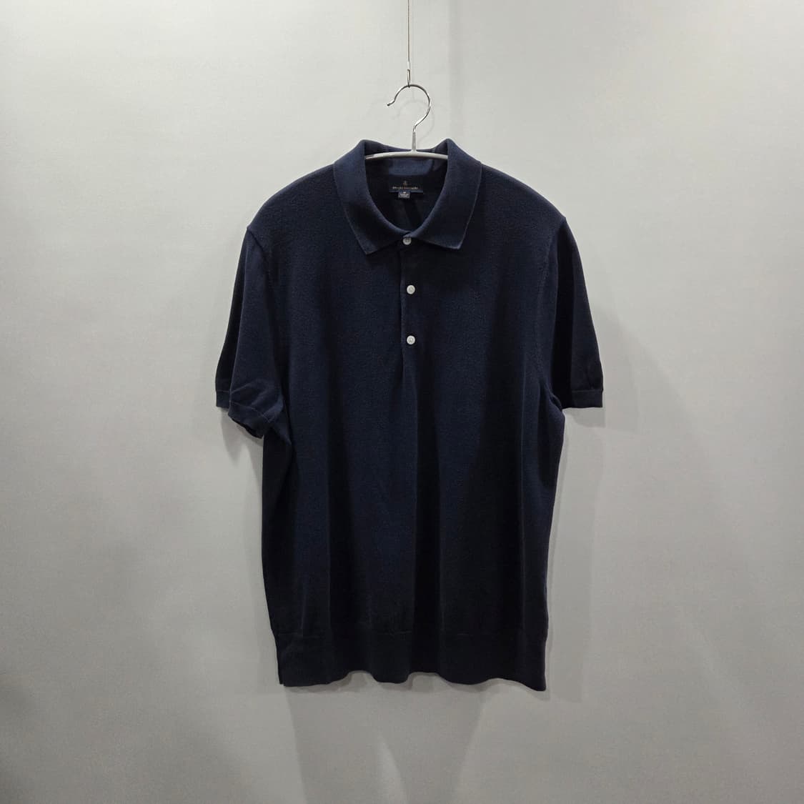 브룩스브라더스 카라 반팔니트 네이비 M  상품이미지1