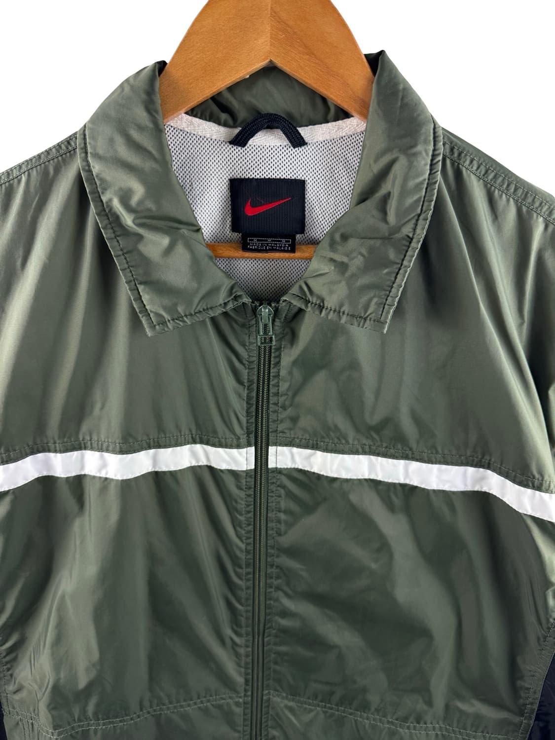 NIKE 올드스쿨 올리브그린 나일론 자켓2911 상품이미지3