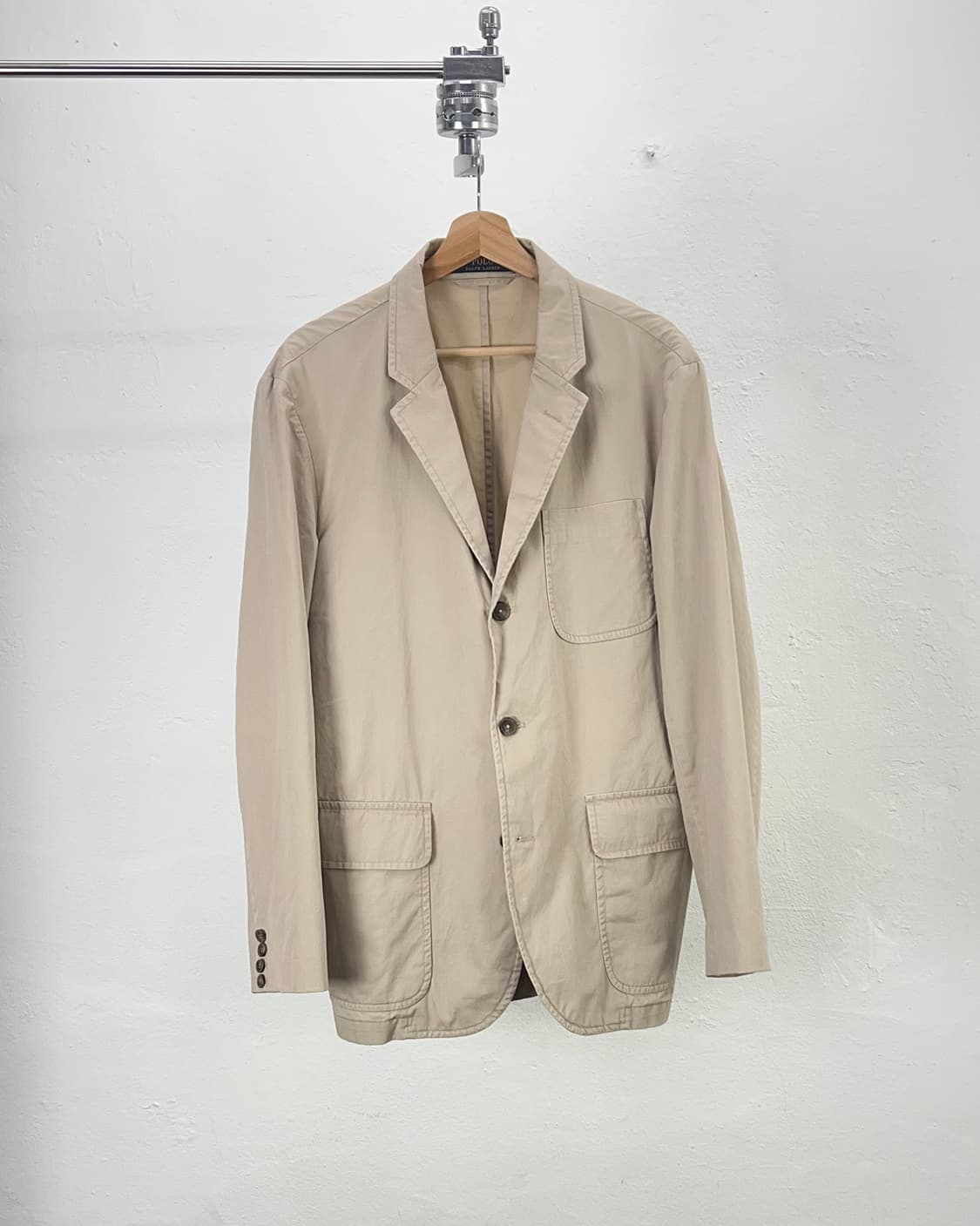 폴로 랄프로렌 베이지 피마 코튼 치노 3b 블레이저 상품이미지1