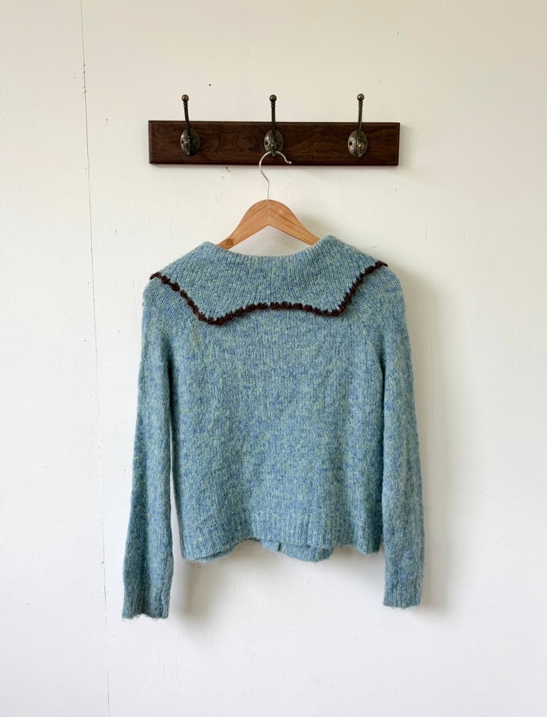 17kg 민트그린 오버 카라 가디건 상품이미지3