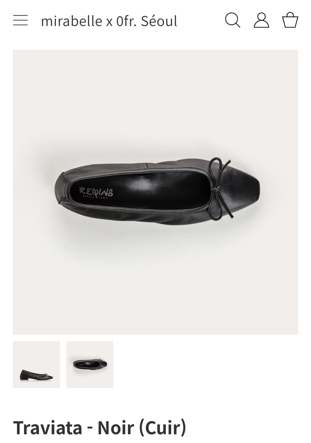 [38] Reqins 흐꺙 트라비아타 traviata 블랙 판매 상품이미지1