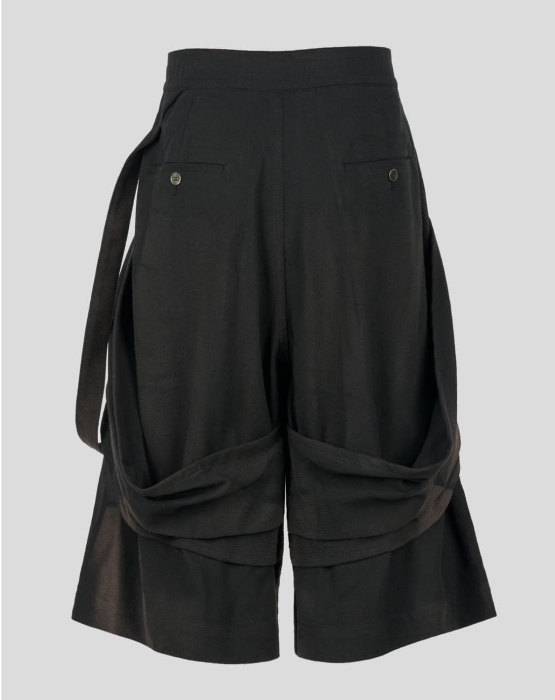 지용킴 Sun-Bleached Half Trousers - Black 상품이미지2