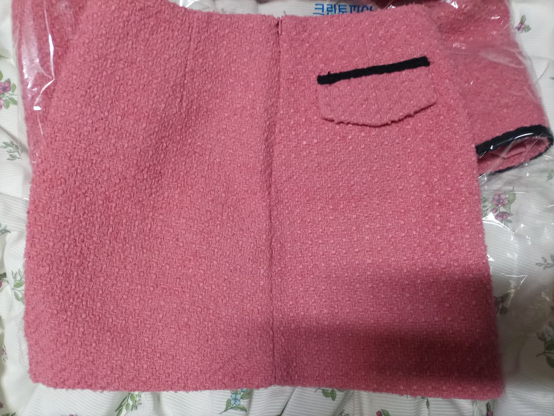 핑크 트위드 투피스 세트(자켓+스커트) 상품이미지9