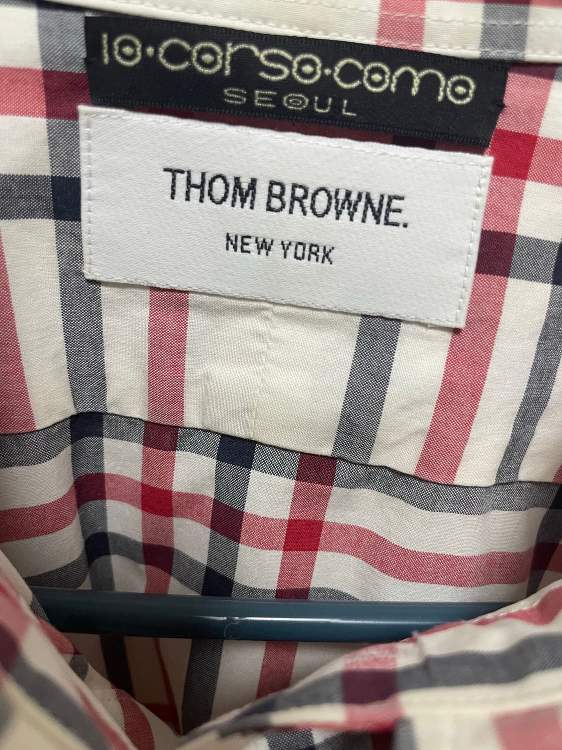 THOM BROWNE 체크 셔츠  상품이미지3