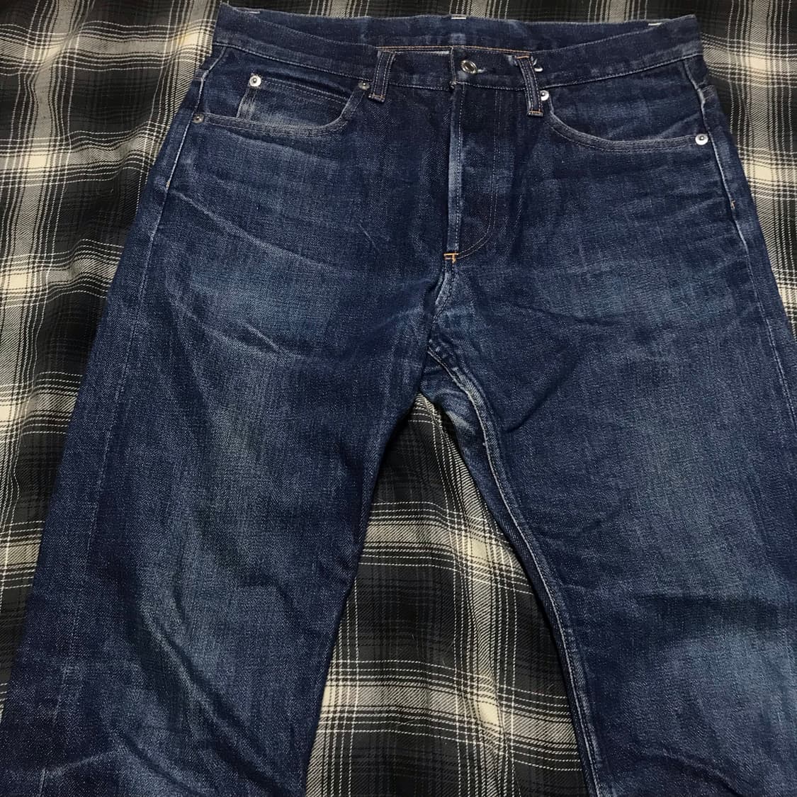 재팬 뷰티앤유스 유나이티드 에로우즈 버튼 플라이 페이딩 셀비지 데님 상품이미지2