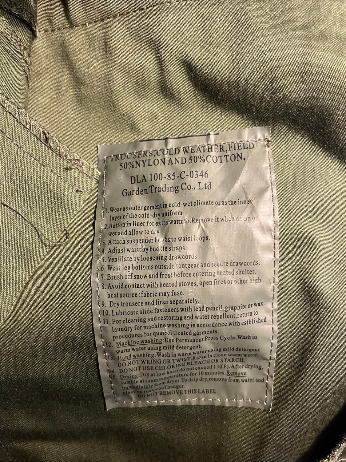 XTONZ 엑스톤즈 미군 m65 팬츠 상품이미지2