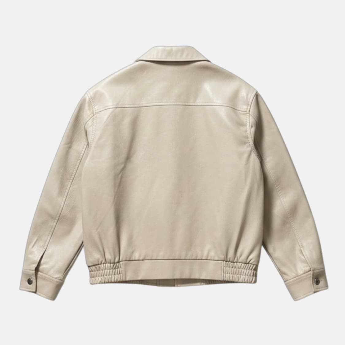 ☆미사용 새상품☆ 어깨깡패 미니멀 가죽 자켓 / 봄가을 크롭 레더 아우터 상품이미지2