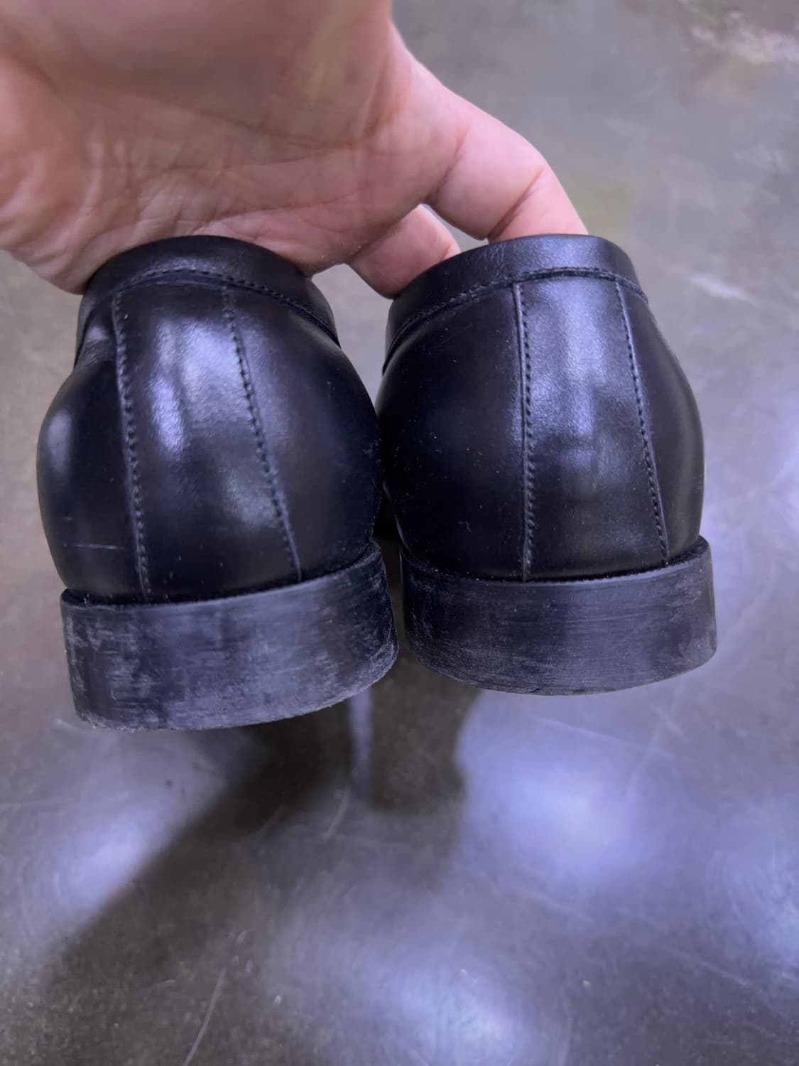 포스트맨 블랙 레더 페니로퍼 255 상품이미지7