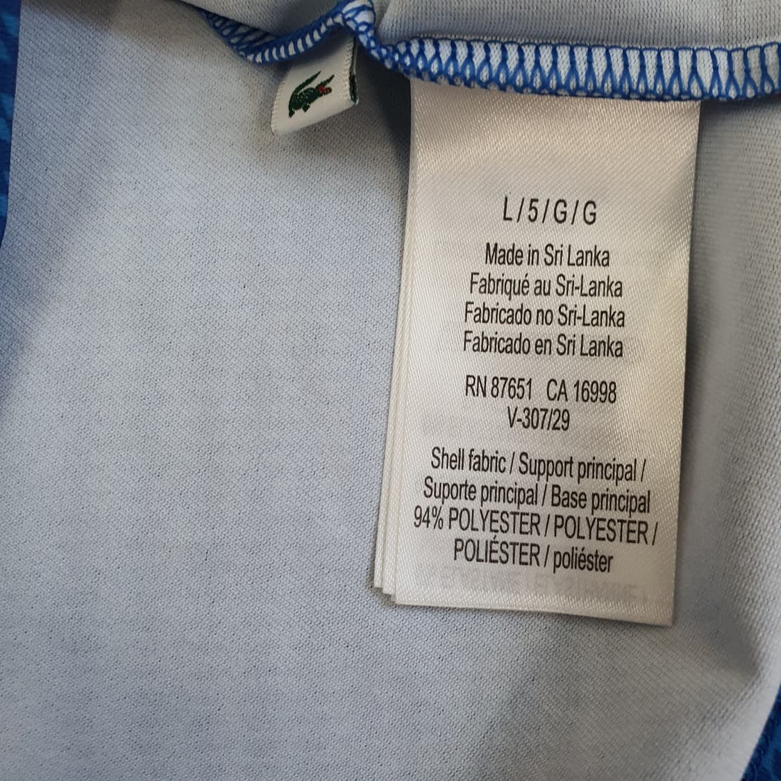 라코스테 기능성 반소매 카라티 남자105 상품이미지5