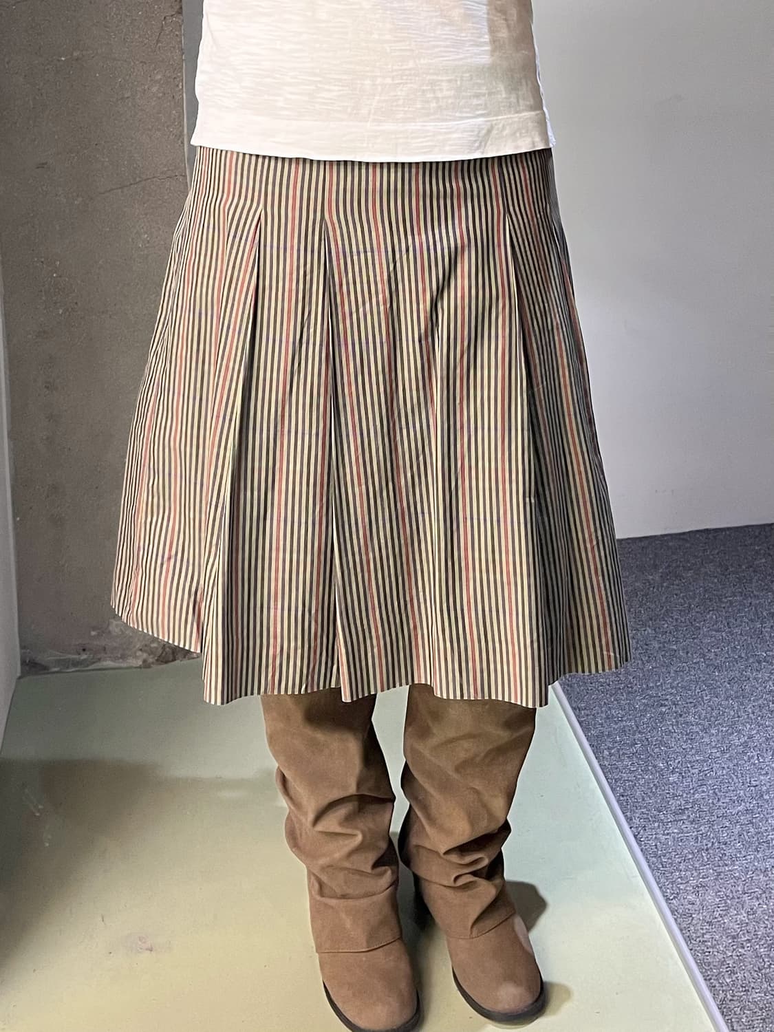 버버리 90's 체크 스커트 상품이미지2