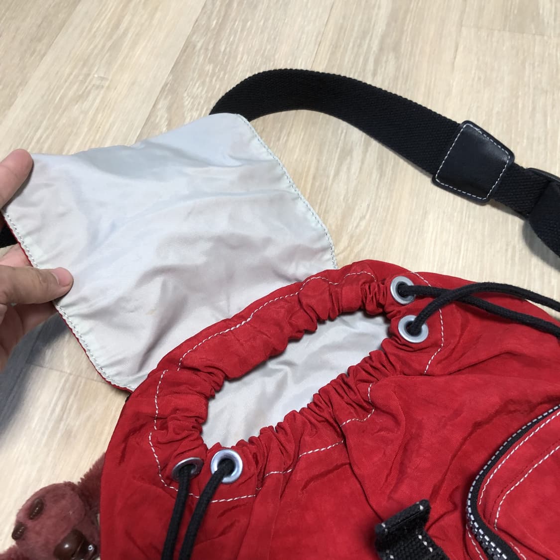 (ONE SIZE) 키플링 KIPLING 미니 백팩 레드 가방 상품이미지5